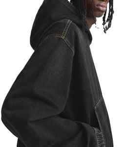 Fabricante en blanco 100% algodón sudaderas con capucha para hombre Y2k ropa Vintage ácido lavado 500gsm peso pesado de gran tamaño sudaderas con capucha para hombre - Product Image 4