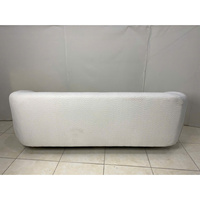 Canapé d'angle moderne en U, sièges profonds et confortables, rembourrage en mousse souple, dossier coussin, tissu bouclé pour salon