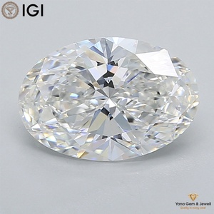 เพชรทรงรี 2.00 กะรัต คุณภาพเยี่ยม พร้อมใบรับรอง IGI สี F ความสะอาด VVS1 เพชร CVD ผลิตในห้องปฏิบัติการ - Product Image 1