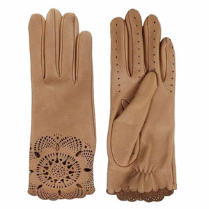 customized breathable brown dressing gloves in high quality leather very cheap price - Product Image 1