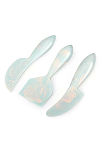 Juego de cuchillos de queso de resina hechos a mano de moda con remolino blanco estándar y de lujo, decoración de mesa para fiesta de boda, juego de cubiertos de resina, juegos de regalo - Product Image 2