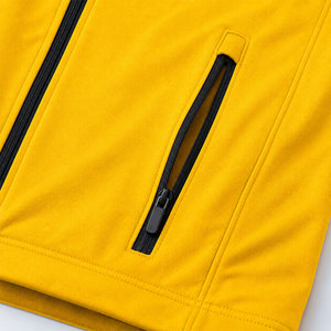 เสื้อแจ็คเก็ตสีเหลืองสดใสสำหรับผู้ชาย ดีไซน์คอตั้ง แขนยาว มีกระเป๋าข้าง ราคาประหยัด กันน้ำ - Product Image 5