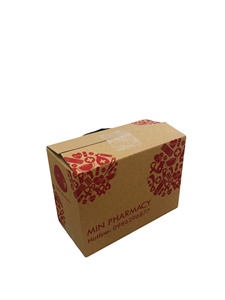 Boîte en carton ondulé écologique de haute qualité pour l'emballage de médicaments, en matériau recyclé, boîtes à fentes personnalisables, masque chirurgical - Product Image 3
