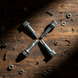 Hex Head Self-Drilling Screws Class 8 Carbon Steel Zinc/Galvanized Inch/Metric Fasteners Roofing Structural OEM Available PDC - Product Image 1