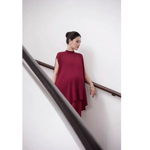 OEM/ODM Gentlemom Woven Casual Midi Elastic Women Waistband Trumpet Mermaid Satin Silk Blend All Seasons dresses - Product Image 4