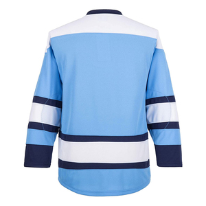 Wholesale Custom Sublimated Crew Neck Laces Ice Hockey Jerseys Professional Tackle Twill Ice Hockey Game Jersey - Product Image 5