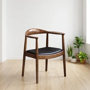 Chaise en bois de Sheesham, chaise en bois massif pour la maison, le bureau, la salle à manger, le salon, meubles durables faits à la main - Product Image 3