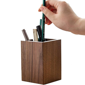 Wood Pen Holder & Pencil Stand Premium Quality Wood Pen Holder Attractive Design Rustic Wooden Pencil Holder, - Product Image 1