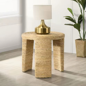 Contemporary Round Rope <b>Side</b> <b>Table</b> For Coffee Shop Hotel Lobby Balcony And Indoor Furniture Display - Product Image 1