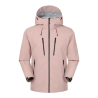 Veste softshell imperméable à capuche pour homme, coupe-vent léger, veste de pluie, fermeture éclair intégrale, vêtements de sport pour la randonnée et le camping