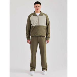Nouveauté : Survêtements décontractés pour hommes, deux pièces, couleur contrastée, manches longues, hiver, polyester, coupe-vent imperméable - Product Image 5