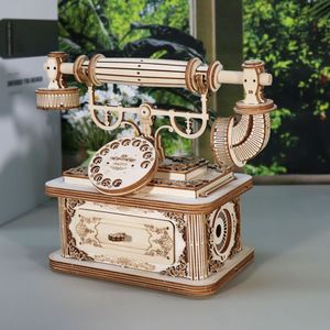 Puzzle 3D in Legno a Forma di Telefono Retrò per Adulti, Regalo di Natale e Compleanno, Modellini da Tavolo a Tema Animali in Materiale Espanso - Product Image 1
