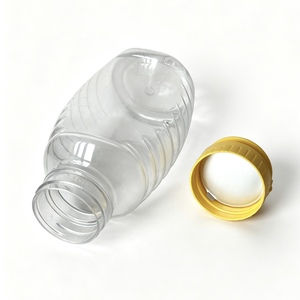 Bouteille de <span class=keywords><strong>miel</strong></span> en PET de qualité alimentaire avec bouchon à clapet, sans BPA, pour conteneur en plastique, couleur personnalisée, multi-capacités, réutilisable, anti-fuite - Product Image 4