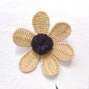 Vivero mimbre ratán flores decoración colgante de pared para todas las ocasiones fiesta/boda guardería decoración de la habitación - Product Image 1