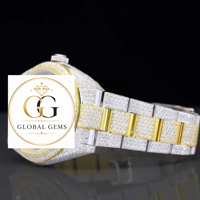 Jam Tangan Wanita Moissanite Berlian Rose Gold Terlaris Gerakan Mekanis Otomatis Tali Baja Tahan Karat Mewah Antik