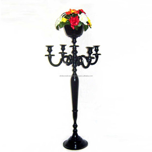 Modern Vintage Design Candelabra 4 Arms with Flower Bowl Home Decoration Hot Selling Metal New Design Royal Handmade Candelabra - Product Image 2