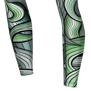 Leggings de yoga pour femmes, fabrication professionnelle, sublimation, vêtements de sport d'extérieur, sans couture, meilleurs leggings de yoga en sublimation - Product Image 6
