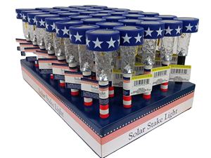Best Price Home Decoration Outdoor Decorative Light 14 Inch Length SOLAR PATRIOTIC <b>STAKE</b> <b>for</b> <b>Garden</b> Collection - Product Image 2
