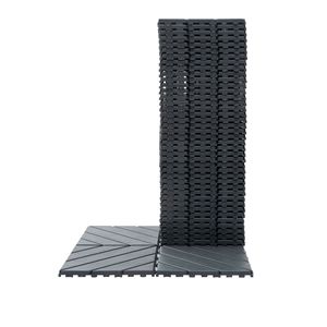 กระเบื้องพื้นพลาสติกแบบประกบกัน 44 ชิ้น ขนาด 12x12 นิ้ว รูปทรงสี่เหลี่ยมจัตุรัส กันน้ำ สำหรับปูพื้นระเบียงกลางแจ้ง ใช้งานได้ทุกสภาพอากาศ - Product Image 5