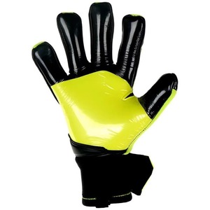 Gants de gardien de but de football jaune fluo, respirants, antidérapants, à doigts entiers, avec sangle de poignet réglable pour l'entraînement en extérieur - Product Image 2