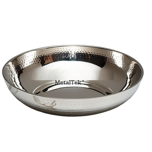 Cuenco de oro martillado de lujo, plato decorativo de metal hecho a mano para centro de mesa, elegante, duradero, perfecto para regalos de boda. - Product Image 5