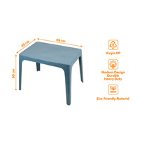 Mesa de Comedor Moderna de Plástico, Material PP Resistente, Ligera, Impermeable, Apilable, Robusta, para Hotel, Escuela, Interior, Sala de Estar, Parque