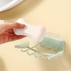 Support mural de douche pour savon, porte-savon sans perçage, égouttoir auto-drainant pour salle de bain, nouveau design tendance - Product Image 1