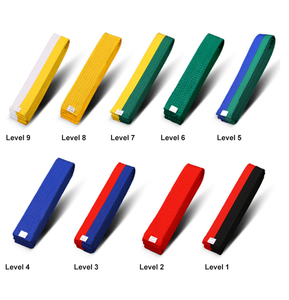 Cinturón de Taekwondo de colores para clasificación, de poliéster, para artes marciales, BJJ, Judo, Karate, para entrenamiento y práctica de profesores - Product Image 5