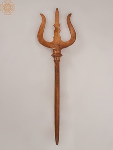 Pure Copper Gold-Plated Om Trishul Indian Hindu Religious Wedding Traditional Industrial Wall Home Decor Kitchen Pooja <b>Mandir</b> - Product Image 5