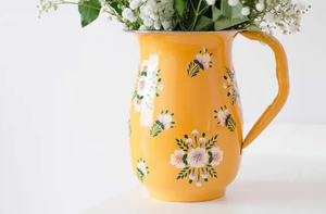 Jarra de agua verde con diseño floral personalizado, artículos para beber con diseño floral impreso a medida - Product Image 4