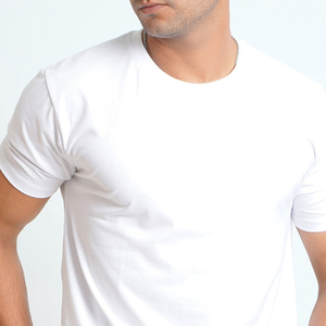 T-shirt de fitness pour homme, coupe ajustée, en polyester/coton de haute qualité, écologique, séchage rapide, grammage lourd, imprimé sur mesure - Product Image 4