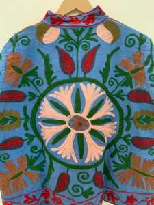 Velvet Suzani <b>Jacket</b> With Pocket Women Wear Winter <b>Jackets</b> Colorful Indian <b>Kantha</b> Work <b>Jacket</b> Traditional Suzani <b>Jacket</b> - Product Image 3