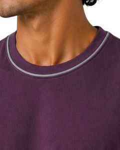 เสื้อกล้ามผู้ชายสีม่วงพลัม ผ้าคอตตอนเจอร์ซีย์พรีเมียม สำหรับออกกำลังกาย ฟิตเนส ลำลอง ใส่สบายในฤดูร้อน น้ำหนักเบา ระบายอากาศได้ดี ทรงพอดีตัว - Product Image 5