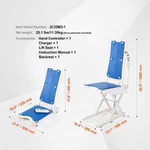Sollevatore Elettrico per Sedie, Altezza Regolabile 7,7-50,6 cm, Supporta 140 kg, Attrezzatura di Sicurezza per Sollevare Anziani dal Pavimento, 4 Dispositivi - Product Image 4