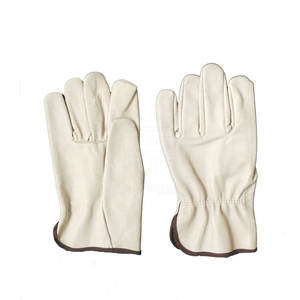 Guantes de Seguridad de Cuero Resistentes para Trabajo Pesado con Superficie de Agarre Fuerte y Construcción Duradera para Trabajos de Fábrica - Product Image 1