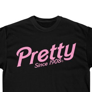 Camiseta negra de manga corta para mujer con estampado gráfico bonito en rosa, camiseta informal de algodón con cuello redondo, camiseta de moda de verano, suave y cómoda - Product Image 2