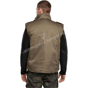 เสื้อกั๊กผ้าแคนวาสคอตตอน 100% ไซส์ใหญ่ ขายส่ง มีกระเป๋าหลายช่อง รับสกรีนโลโก้ เสื้อกั๊กแขนกุดสำหรับกิจกรรมกลางแจ้ง ล่าสัตว์ ตกปลา - Product Image 3