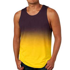 Débardeur de sport en polyester pour homme, sans manches, pour la musculation, le fitness, la course à pied, avec logo personnalisé sur le devant, respirant - Product Image 3