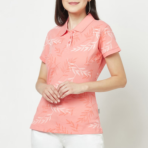 Polo décontracté pour femme, style performance, OEM ODM, tenue quotidienne, tissu doux, manches courtes - Product Image 2