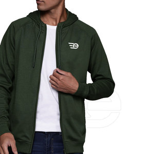 Sweats à capuche streetwear chauds d'hiver pour la gym, personnalisables, pour hommes, à fermeture éclair, en coton, décontractés, vente en gros - Product Image 1