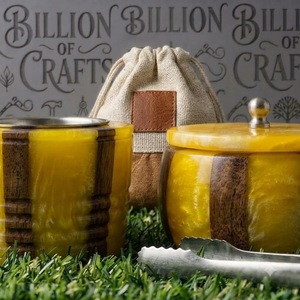 Ensemble brûleur de bakhoor au design moderne, porte-encens en résine et bois, étui de rangement, pochette de voyage, lot en vrac - Product Image 4