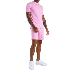 Conjunto de dos piezas de manga corta para hombre, pantalones cortos con músculos fuertes, asequible, nuevo - Product Image 2