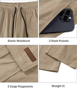 Men Waterproof Softshell Tactical <b>Cargo</b> <b>Pant</b> Vintage Winter Hiking Multi-Pockets Cotton <b>Work</b> Trouser Drawstring <b>Cargo</b> Track <b>Pant</b> - Product Image 3