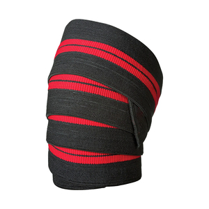 Vendas de Rodilla Personalizadas para Levantamiento de Pesas, Precio al por Mayor, Tela Elástica de Alta Resistencia, Soporte Ajustable para Powerlifting - Product Image 3