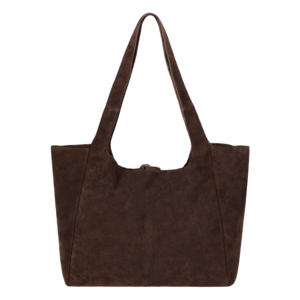 Women's Genuine Brown Cow Suede <b>Leather</b> Hobo Tote <b>Bag</b> Double Handle Shoulder Handbag <b>Soft</b> <b>Leather</b> Slouch Tote Purse Wholesale - Product Image 2