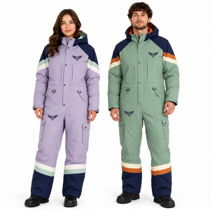 Unisex Winter Insulated Ski Suit One Piece Waterproof Snow Jumpsuit Outdoor Snowsuit for Men Women - Product Image 4