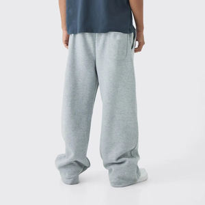 กางเกงจ็อกเกอร์ผู้ชายทรงตรงเอวกลางผ้าแคนวาสผสมขนแกะ 100% น้ำหนัก 350gsm ซักฟอกแบบซันเฟด สไตล์ลำลองทรงหลวม รับผลิตแบบ OEM/ODM - Product Image 5