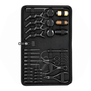 Kit d'outils pour extensions de cheveux à micro-perles noires très vendues - Modèle : Pinces, anneaux, dispositifs de fixation, outils personnalisés pour la pose de perles, direct usine - Product Image 5