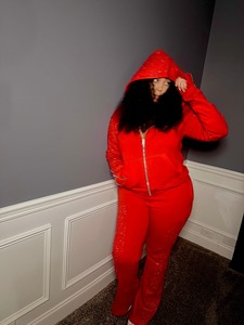 ชุดวอร์มผู้หญิง สตรีทแวร์ ชุดแทรคสูทสำหรับผู้ใหญ่ แบบลำลองสั่งทำได้ ผ้าฝ้าย 100% ชุดสเวตสูทสำหรับผู้หญิง - Product Image 2