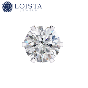 Diamante cultivado en laboratorio, corte brillante redondo, para pendientes de compromiso con certificado IGI, joyería de lujo para mujer - Product Image 3